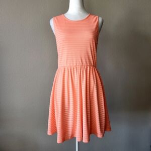 Cotton On Dress Bright Coral Orange Large Stretchy